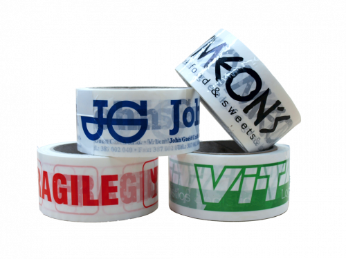 ONE-COLOUR Printed Adhesive Tapes FOR SPECIAL PRICES ONE-COLOUR Printed Adhesive Tapes FOR SPECIAL PRICES